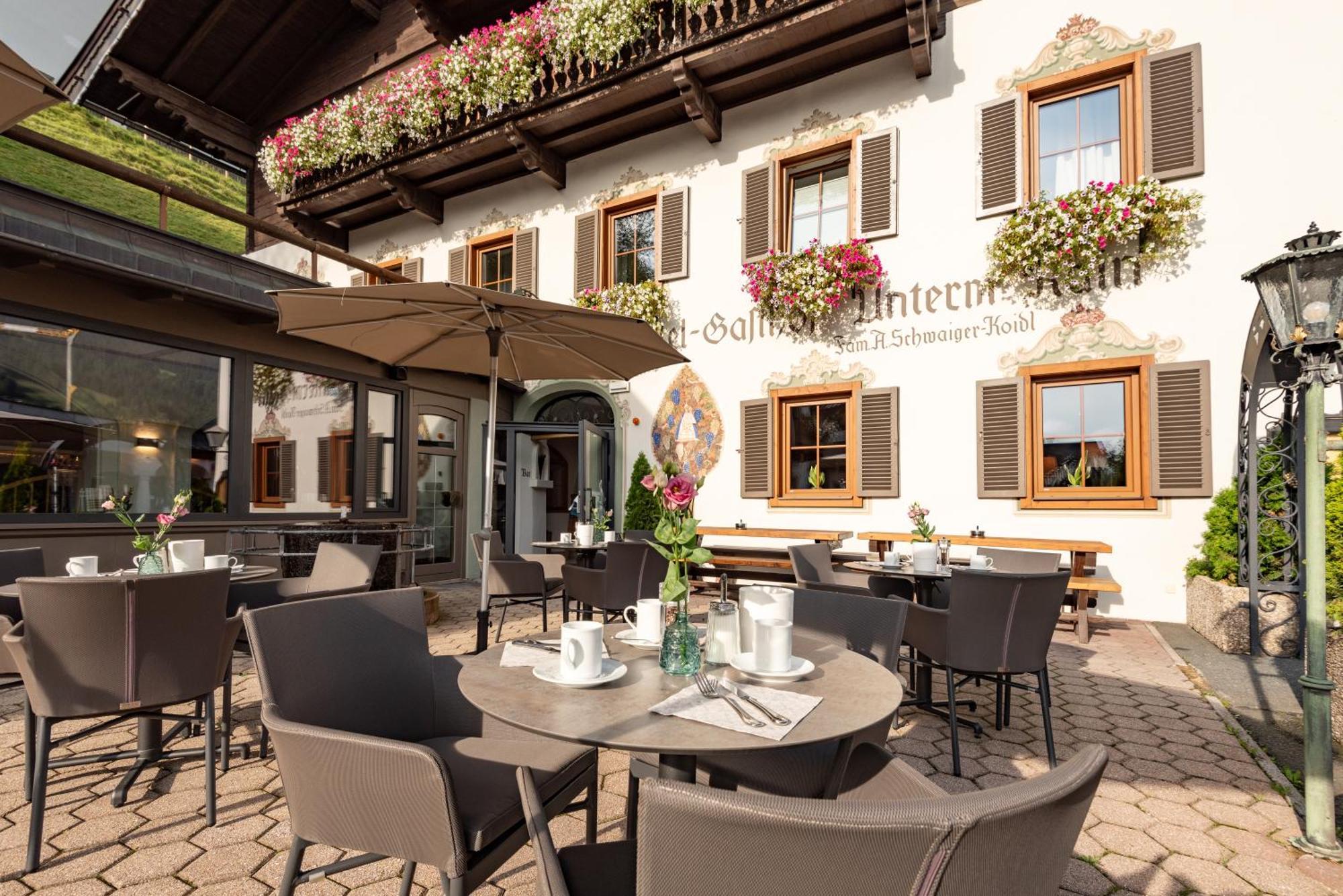 Alpen Glueck Hotel Unterm Rain Garni Kirchberg in Tirol Esterno foto